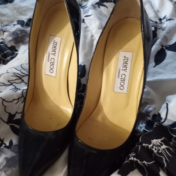 Jimmy Choo Anouk black patent leather pumps - Picture 2 of 3
